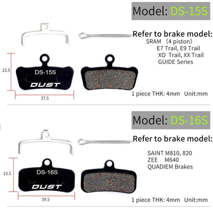 Bicycle Disc Brake Pad Bike Hydraulic Disc Brake Pads Semi-Metallic Cycling Brake Pads for BB5 BB7