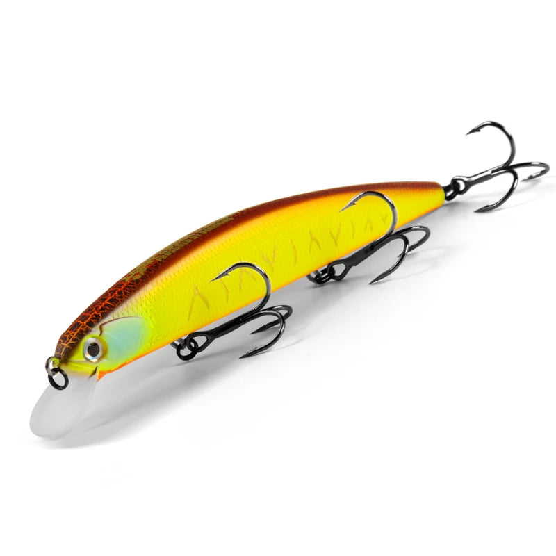 BEARKING para señuelos de pesca artificiales, cebos wobblers de calidad minnow de 13 cm y 21 g, modelo suspendido, crankbaits popper