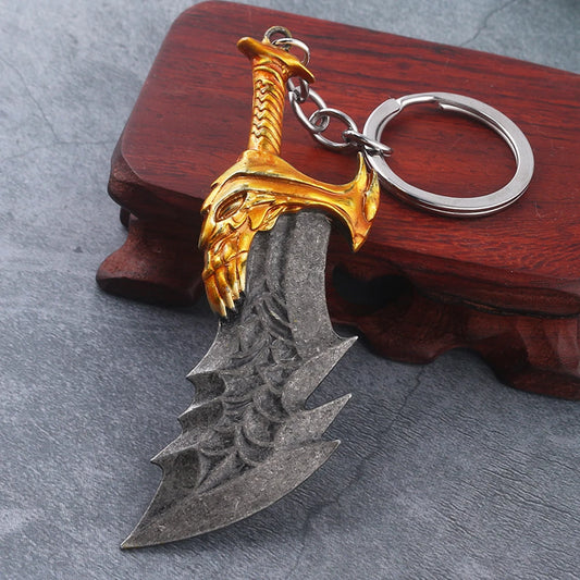 New God of War 4 Kratos Sword Keychain Pendant Keyring Jewelry Men And Women Car key chain Accessories