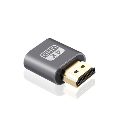 1 adaptador de pantalla virtual VGA compatible con HDMI 1,4 DDC EDID, conector ficticio, emulador de pantalla fantasma sin cabeza, placa de bloqueo de tarjeta de video