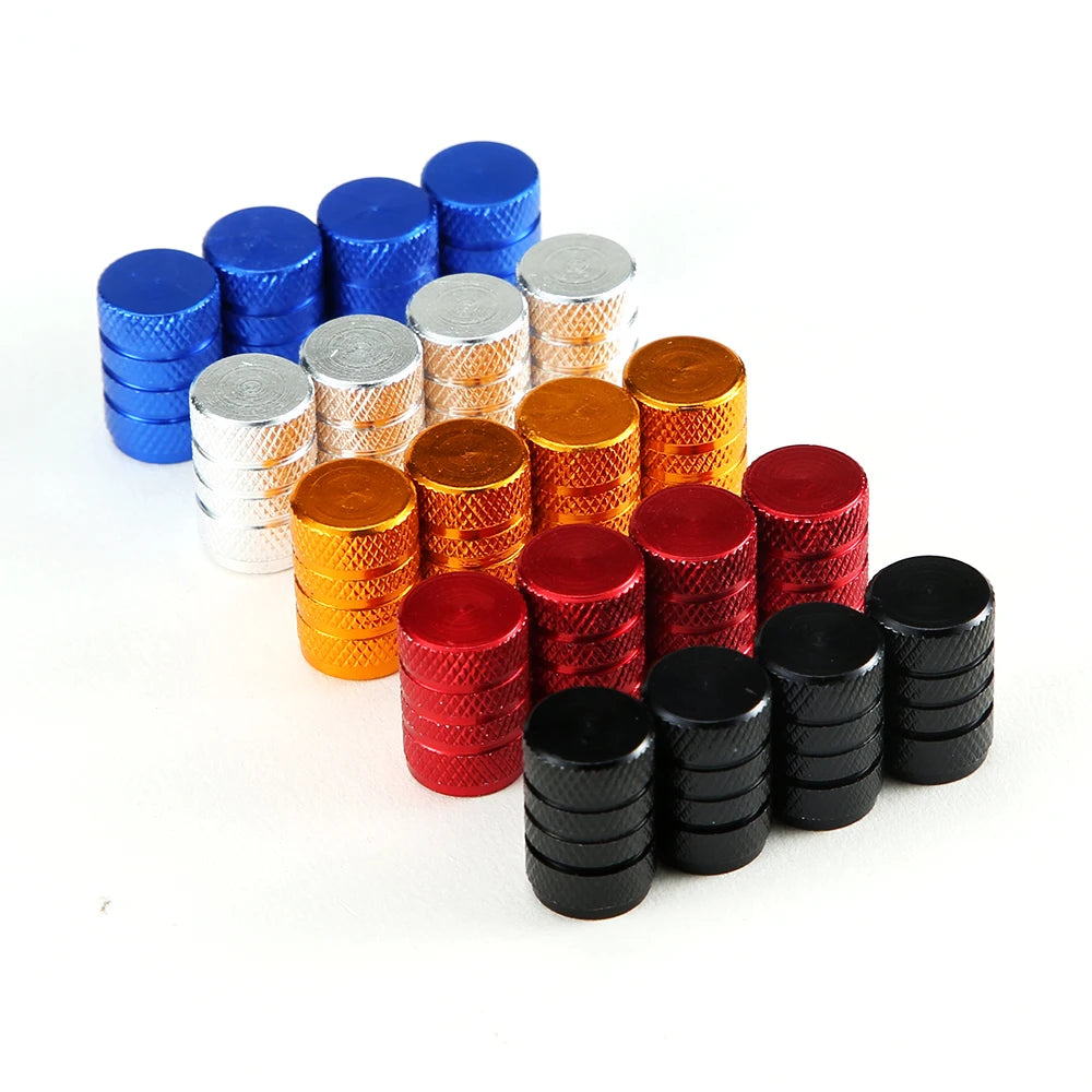 8Pc Tire Valve Caps Tyre Rim Stem Cover Dust Proof Auto Wheel Cap Aluminum Alloy Nipple Caps for Cars and Motorcycles Bikes