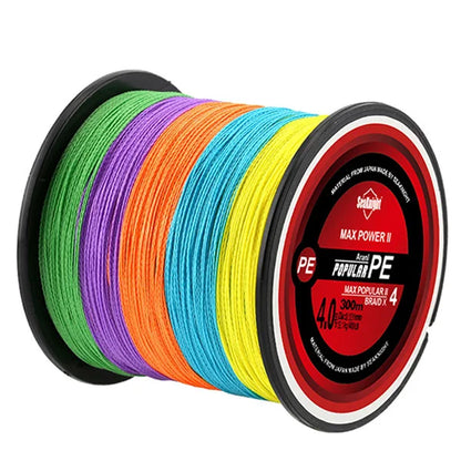 SeaKnight Brand TriPoseidon Series 4 Strands 300M PE Braided Fishing Line 8-60LB Multifilament Fishing Line Smooth Carp Fishing