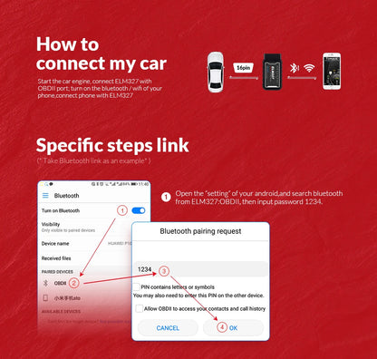 Lector de códigos de coche ELM327 V1.5 BT WiFi ELM 327 PIC18F25K80 Chip OBDII Herramienta de diagnóstico para iPhone/Android PK ICAR2 OBDSCAN Escáner