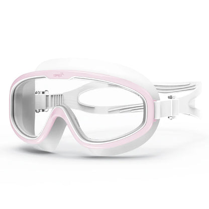 Gafas de natación antivaho COPOZZ 2022 con lentes de forma completa y protección UV con marco de silicona grande para hombres y mujeres