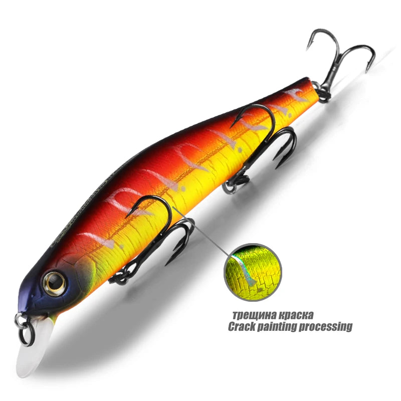 Bearking 11cm 17g magnet weight system long casting New model fishing lures hard bait dive 0.8-1.2m quality wobblers minnow