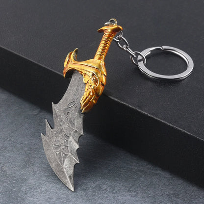 New God of War 4 Kratos Sword Keychain Pendant Keyring Jewelry Men And Women Car key chain Accessories