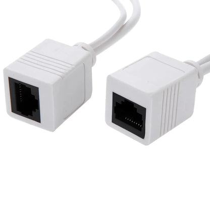 1 par de cables POE, cable adaptador pasivo de alimentación a través de Ethernet, divisor POE, módulo de fuente de alimentación de inyector RJ45 de 12-48 V para cámara IP