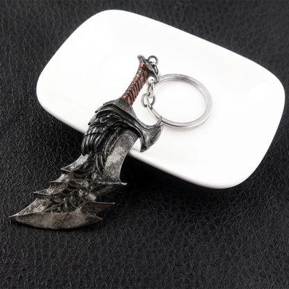 New God of War 4 Kratos Sword Keychain Pendant Keyring Jewelry Men And Women Car key chain Accessories