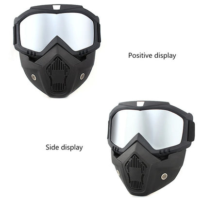 Dustproof Motocross Glasses Adjustable Motorcycle Goggles Breathable Full Face Protective Motorbike Dirt Bike Off-road Mask