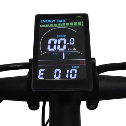 Pantalla LCD para bicicleta eléctrica M6C, medidor de 24 V-60 V, panel LCD a color con USB para bicicleta eléctrica de montaña (5 pines)