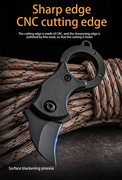 Outdoor Pocket Knife Portable EDC Key Knife Fox Knife Paw Knife Case Opener Knife Necklace Carry-on Portable Mini Pocket Knife