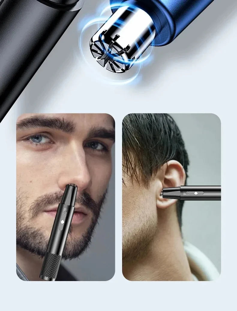 Nose Hair Trimmer For Nose AndEar Hair Metal Shaver Electric Shaver Trim Nose Hair For Women And Men