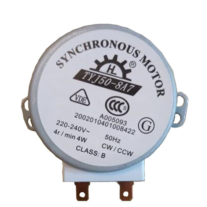 Motor microsincrónico de 48 mm de diámetro, 4 W, 6 RPM, CA 220-240 V, para soplador de aire caliente, 50/60 Hz, CW/CCW, TYJ50-8A7, motor para bandeja de horno microondas