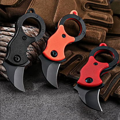 Outdoor Pocket Knife Portable EDC Key Knife Fox Knife Paw Knife Case Opener Knife Necklace Carry-on Portable Mini Pocket Knife