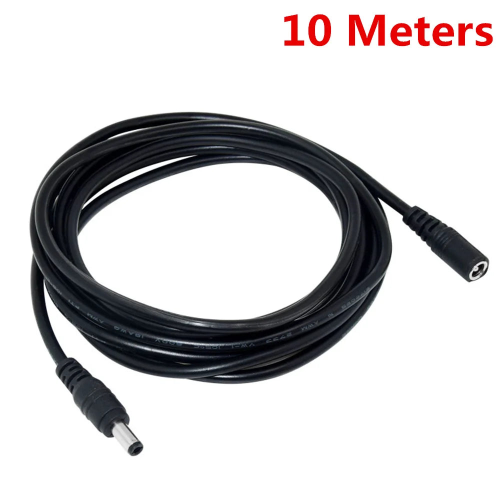 DC Extension Cable 5.5x2.1mm Connector Power Cord Cable Extender For CCTV Security Camera 12 Volt Extension Cord