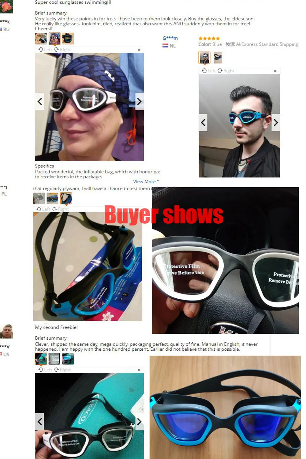 Gafas de natación profesionales antivaho para adultos, con protección UV, para hombres y mujeres, de silicona, ajustables e impermeables, para nadar en la piscina