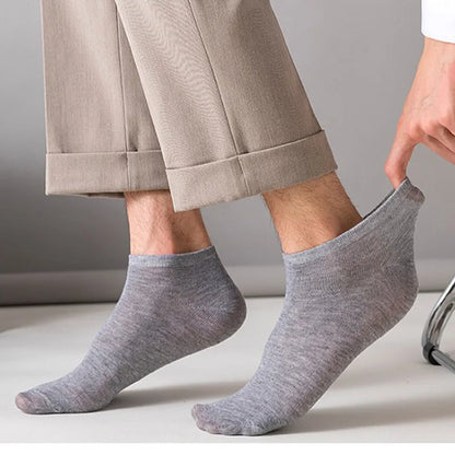 8 pares de calcetines náuticos para mujer y hombre, de corte bajo, invisibles, antideslizantes, de silicona, para verano, calcetines invisibles hasta el tobillo, de color sólido, informales, transpirables