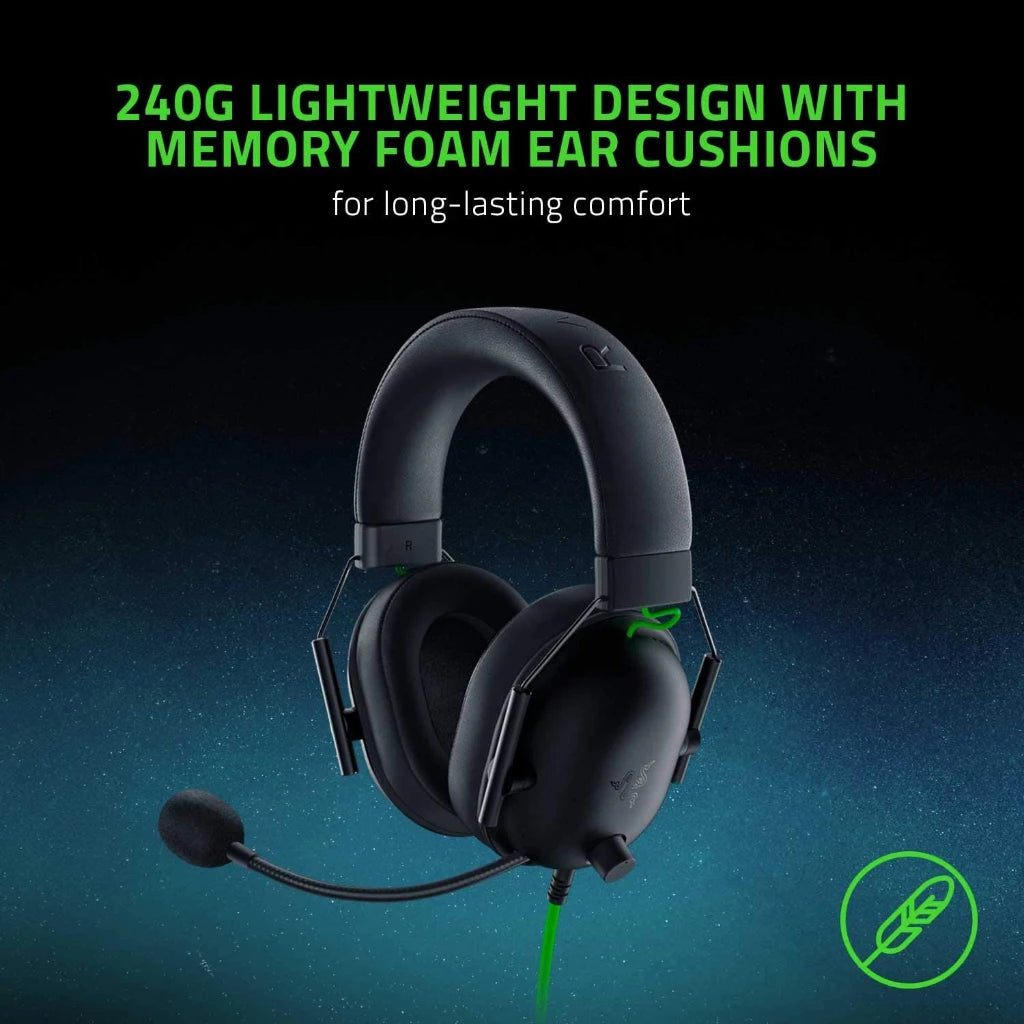 Auriculares con cable para juegos Razer BlackShark V2 X 2023: sonido envolvente 7.1, juegos para PS4, PS5, Nintendo Switch, Xbox