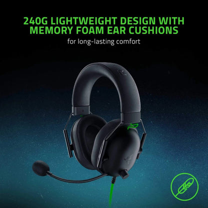 2023 Razer BlackShark V2 X Headphone Wired Gaming Headset: 7.1 Surround Sound- Game For PS4,PS5, Nintendo Switch, Xbox