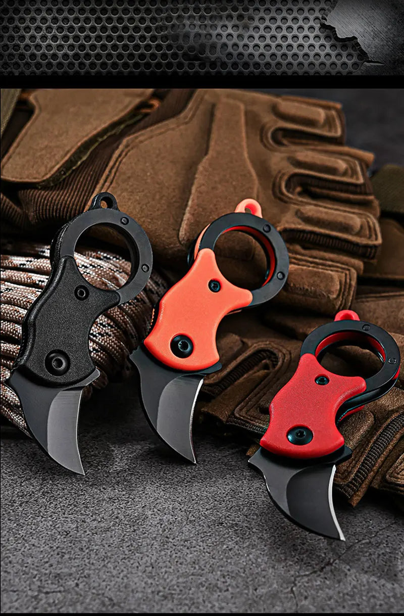 Outdoor Pocket Knife Portable EDC Key Knife Fox Knife Paw Knife Case Opener Knife Necklace Carry-on Portable Mini Pocket Knife