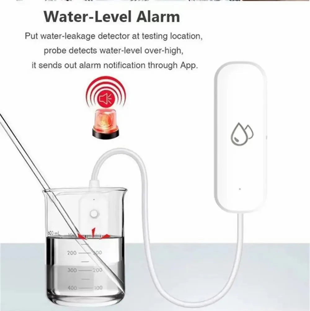 Tuya Smart WIFI Water Leakage Sensor Alarm Water Level Detector Flood Leakage Sensor APP Remote Control Security Alarm System