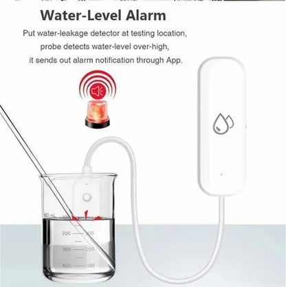 Tuya Smart WIFI Water Leakage Sensor Alarm Water Level Detector Flood Leakage Sensor APP Remote Control Security Alarm System