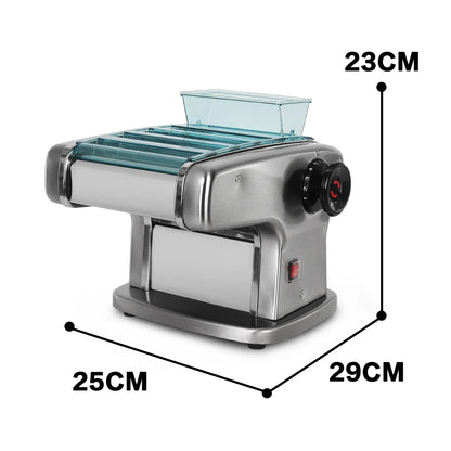 GZZT Electric Noodle Machine Multifunctional Pasta Maker Stainless Steel 2/3/4 Blades Household Commercial Dough Roller Press