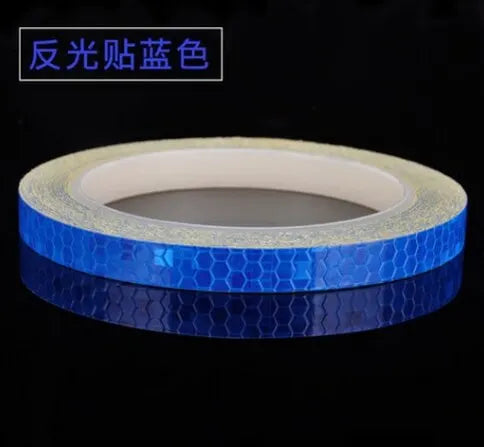 1cm*8m Bike Stickers Reflective Tape Fluorescent MTB Bike Bicycle Strips Cycling MTB Tapes for Bicycle Helmet Motorcycle Scooter