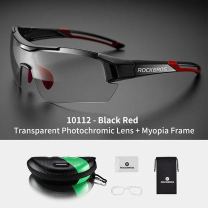 Gafas de ciclismo fotocromáticas ROCKBROS, gafas de sol para deportes al aire libre, gafas decolorantes, gafas para bicicleta de montaña y carretera, gafas para ciclismo