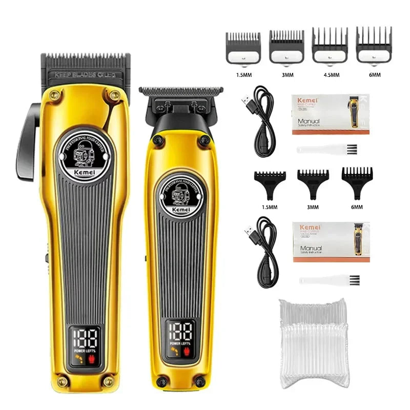 Kemei Hair Clipper or Blade KM-1825 KM-1855 KM-TX3 Professional Cordless Beard Trimmer Men Electric Shaver Hair Trimmer Set