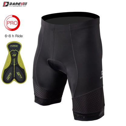 Pantalones cortos de ciclismo DAREVIE para hombre Pantalones cortos de ciclismo con almohadilla de gel 3D para 6 horas de ciclismo para hombre Pantalones cortos Bretelle Pro Ciclismo Ciclismo de montaña en carretera