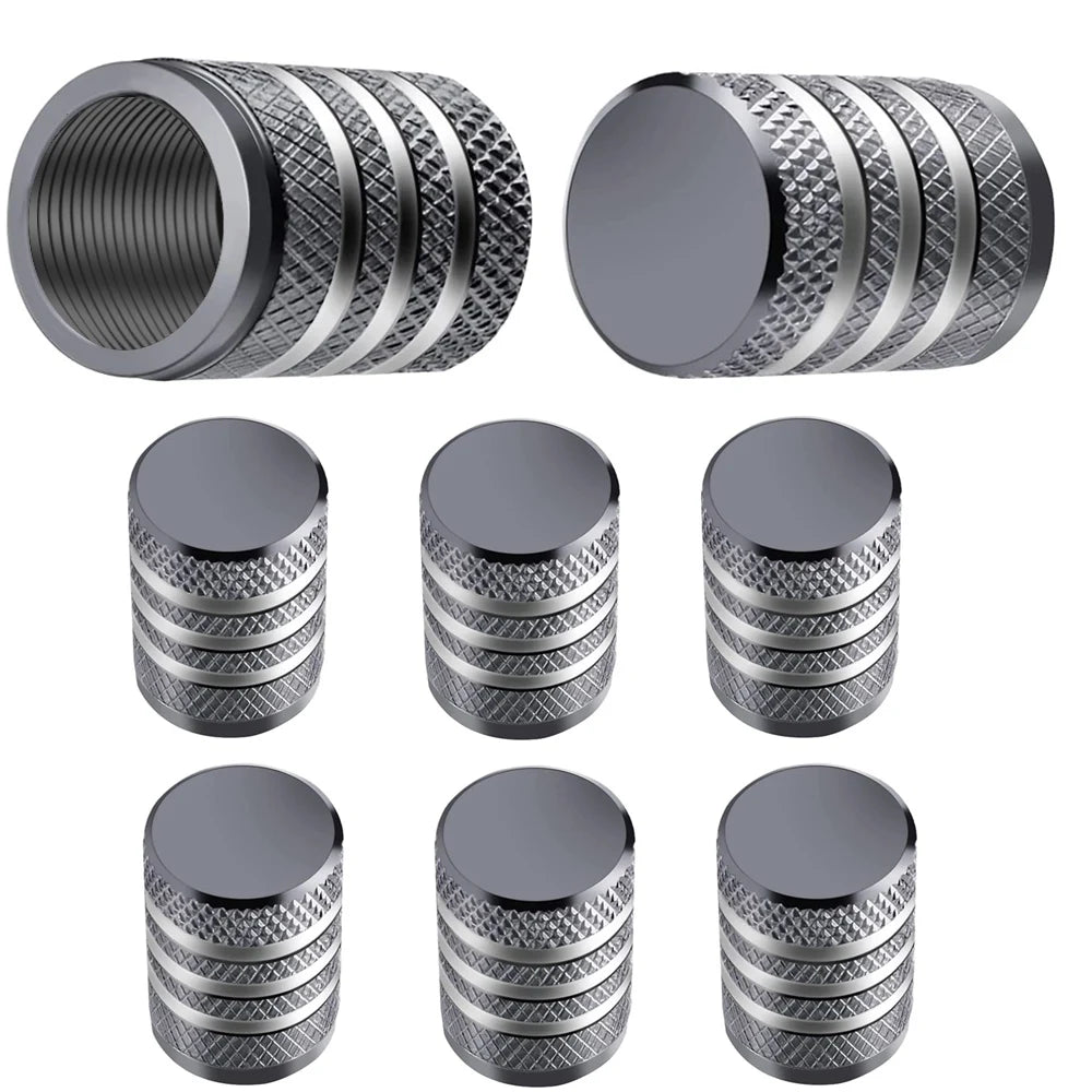 8Pc Tire Valve Caps Tyre Rim Stem Cover Dust Proof Auto Wheel Cap Aluminum Alloy Nipple Caps for Cars and Motorcycles Bikes