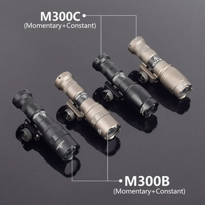 Tactical Surefire M300 M300A MINI Scout Light Rifle Hunting LED Flashlight Airsoft Weapon Gun Light Lanterna Torch AR15 HK416