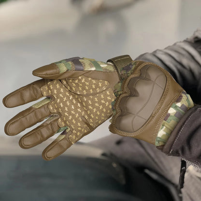 Guantes tácticos con pantalla táctil y carcasa rígida para caza al aire libre, airsoft, combate, tiro, senderismo, ciclismo, deportes, cuero sintético, equipo antideslizante