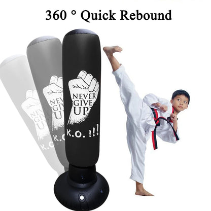 Inflatable Punching Boxing Bag Fitness Training Boxing Sack PVC Sports Fight Column Toy Kids Boxing Fight Pressure Sandbag