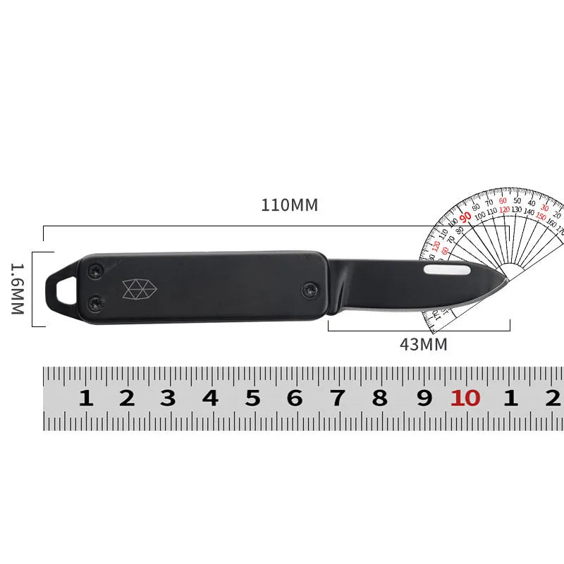 Folding Sharp Outdoor Multi Functional Stainless Steel Mini Home Knife Portable Keychain Fruit Knife Open Box Portable