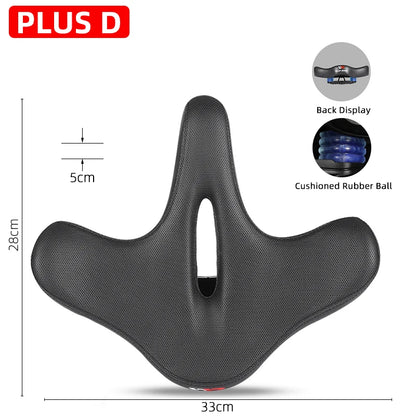 WEST BIKING Ergonomic Bicycle Saddle Long Distance Cycling Widen Thicken Cushion MTB Touring Bike Saddle Comfortable E-Bike Seat