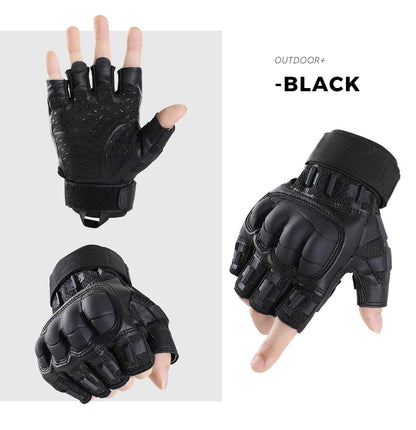 Tactical Gloves Touch Screen Hard Shell Outdoor Hunting Airsoft Combat Shooting Hiking Cycling Sports PU Leather Anti-skid Gear