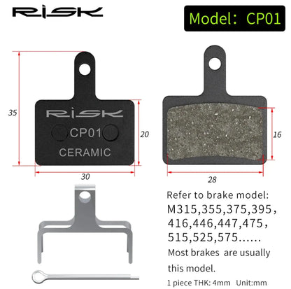 Pastillas de freno de disco para bicicleta Pastillas de freno de disco hidráulicas para bicicleta Pastillas de freno de ciclismo semimetálicas para BB5 BB7