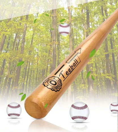 Bate de béisbol de madera maciza de 21 a 29 pulgadas, bate de béisbol profesional de madera dura para entrenamiento deportivo, defensa personal, defensa personal y del automóvil