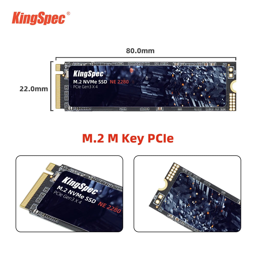 KingSpec M2 SSD NVMe 256GB 512GB 1TB 128GB M.2 NMVe 2280 PCIe 3.0 Hard Disk Internal Solid State Drive for Laptop Desktop