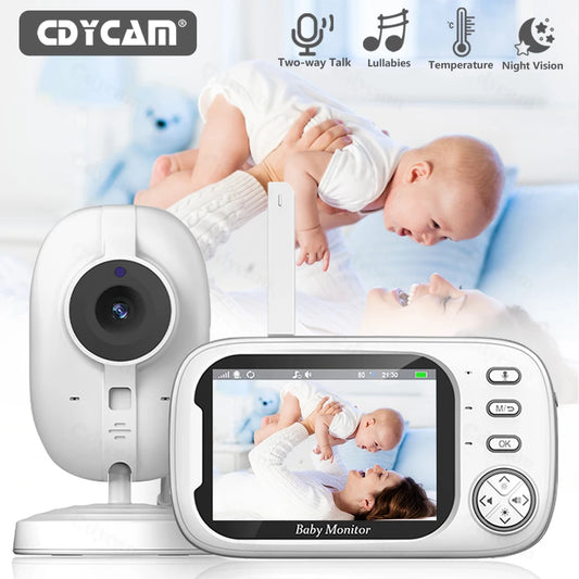 Baby Monitor With Camera 3.5 inch LCD Electronic Babysitter 2 Way Audio Night Vision Video Baby Nanny Radio Better than VB603