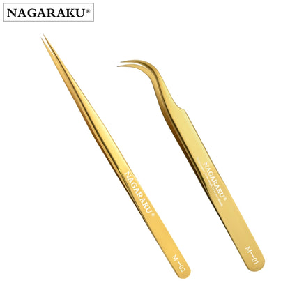 NAGARAKU Eyelash Extension Tweezers Makeup Stainless Steel Eyelash 3D accurate Clip