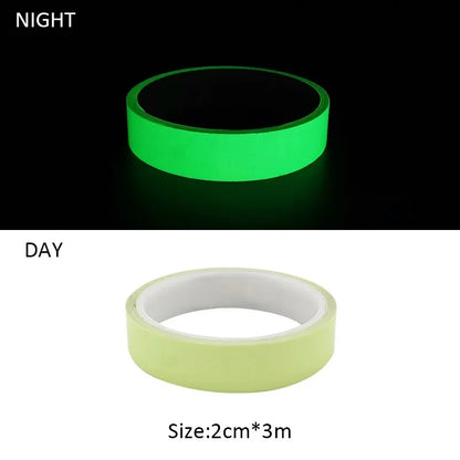 Luminous Tape 3m/5m Glow in The Dark Sticker Self-Adhesive Photoluminescent Tape Night Vision Safety Warning Security Stage Home