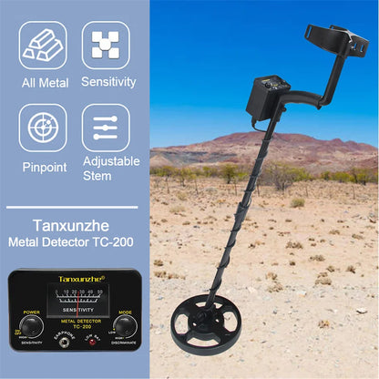 TC-200 Upgrade Metal Detector Underground Draad Ijzer Metalen Goud Detector Verstelbare Tracker Voor Schat Zoeken Nieuwe detect