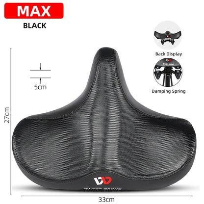 WEST BIKING Ergonomic Bicycle Saddle Long Distance Cycling Widen Thicken Cushion MTB Touring Bike Saddle Comfortable E-Bike Seat