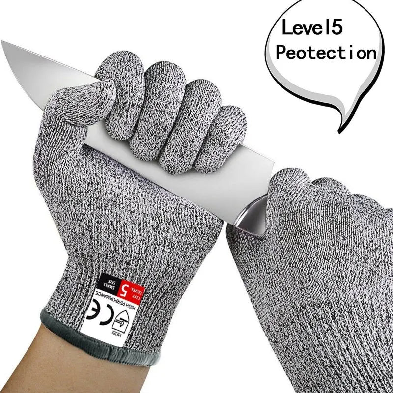 HPPE Level 5 Safety Anti Cut Gloves High-strength Industry Kitchen Gardening Anti-Scratch Anti-cut Glass Cutting Multi-Purpose