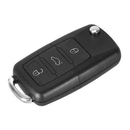 KEYYOU 2 Buttons Remote Flip Folding Car Key Shell for VW Volkswagen MK4 Bora Golf 4 5 6 Passat Polo Bora Touran