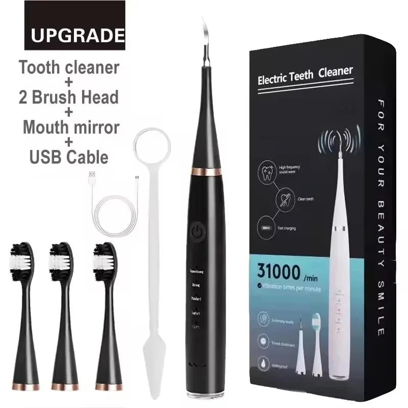 Home Electric Toothbrush with Sound Wave Cleaning Multifunctional 3-in-1 Teeth Scaling Whitening Care USB Charging Oral Cleaning