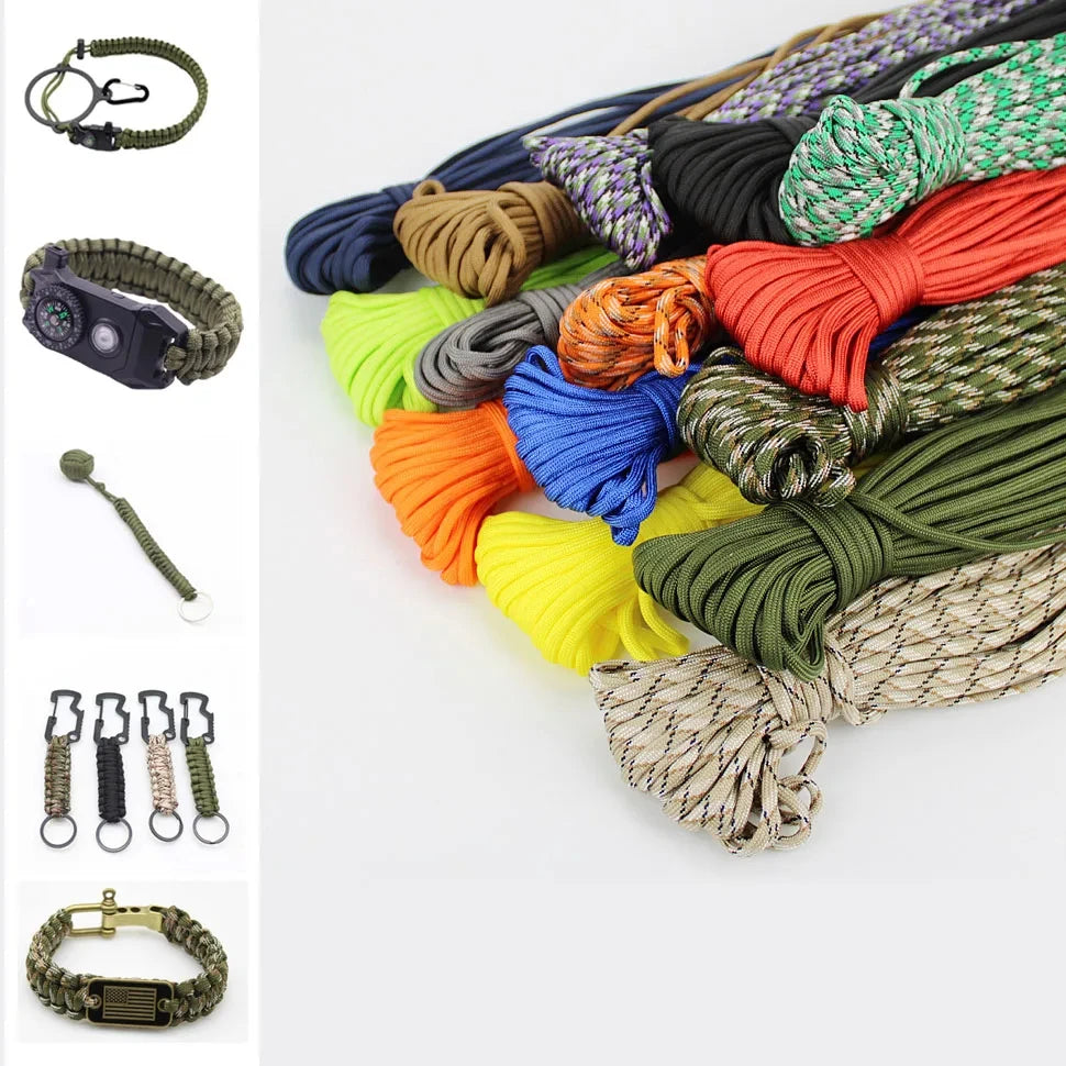 31M Paracord Cord 7 Cores 550 Tactical Rope Dia 4mm for Outdoor Camping Survival Lanyard Parachute Rope Hiking Tent Accessories